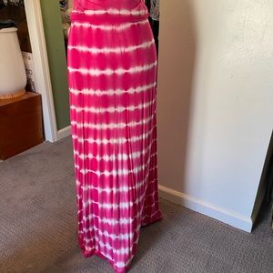 Tie-dye maxi skirt